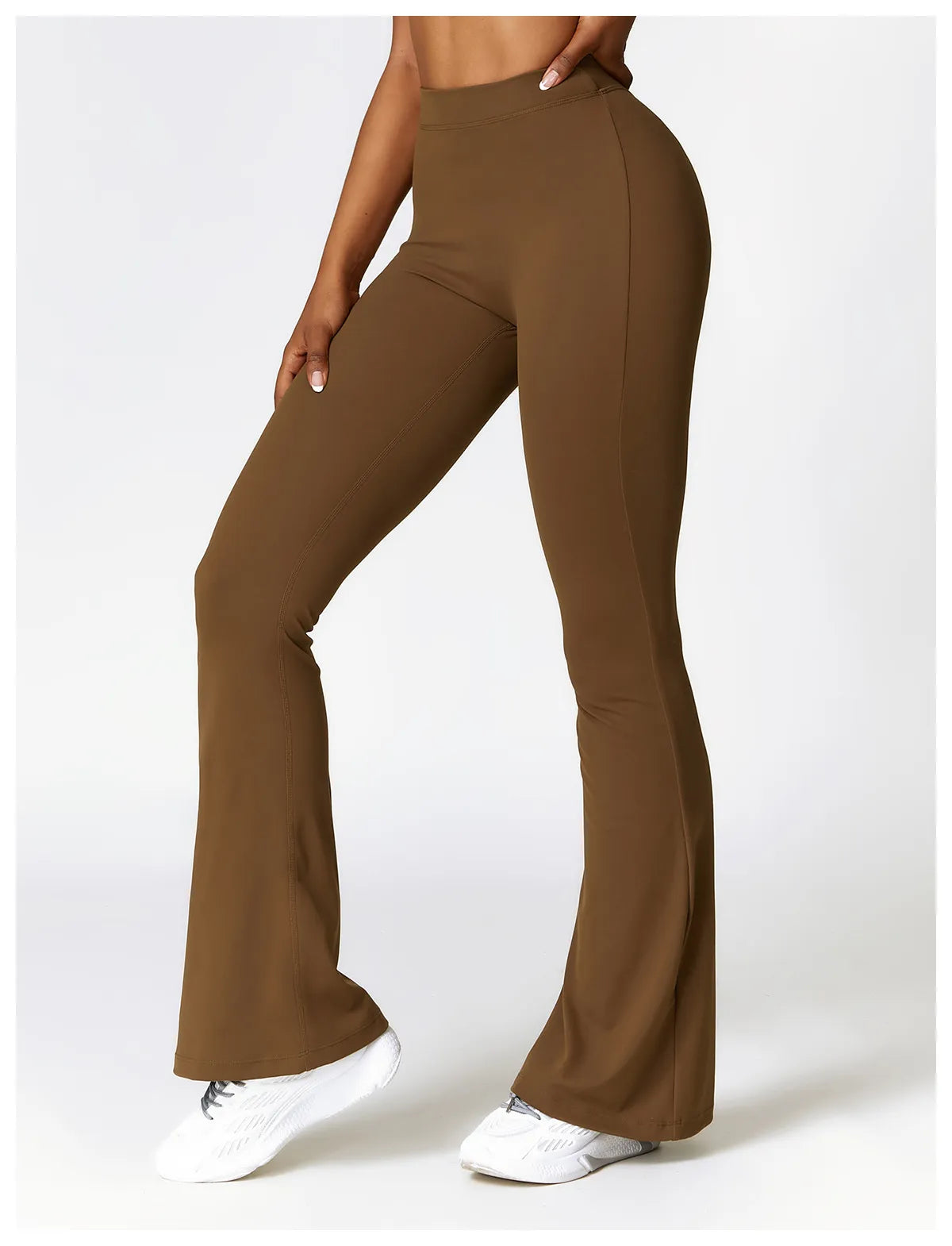 FlexFit High-Waist Bootcut Trousers