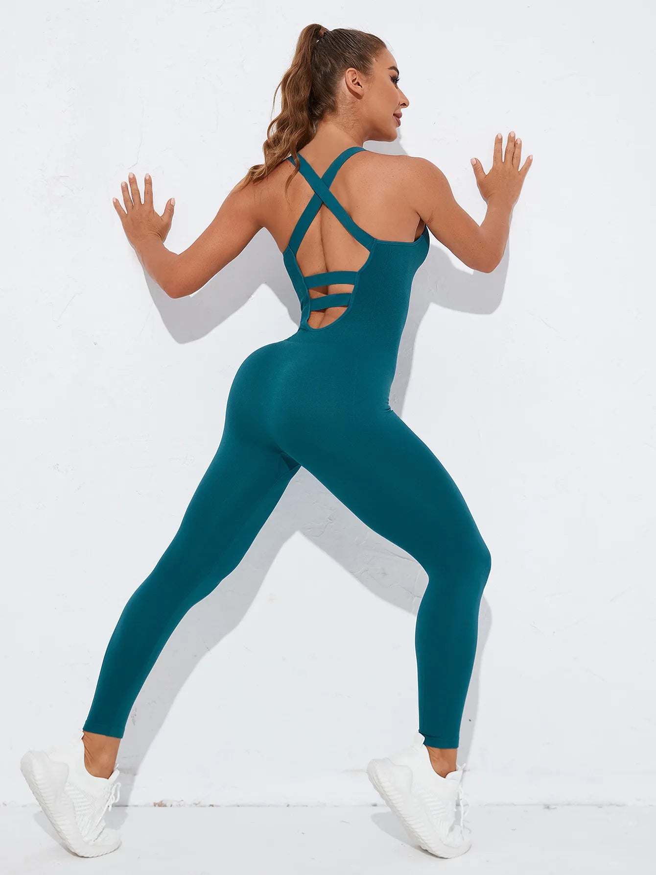 Seamless Quick-Dry Yoga Shapewear One-Piece Set