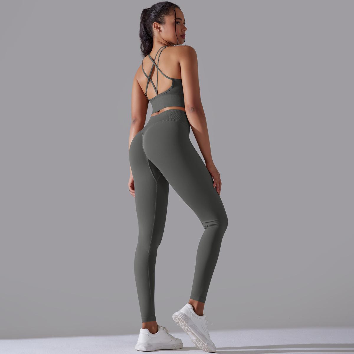 Seamless High-Waist Yoga Suit