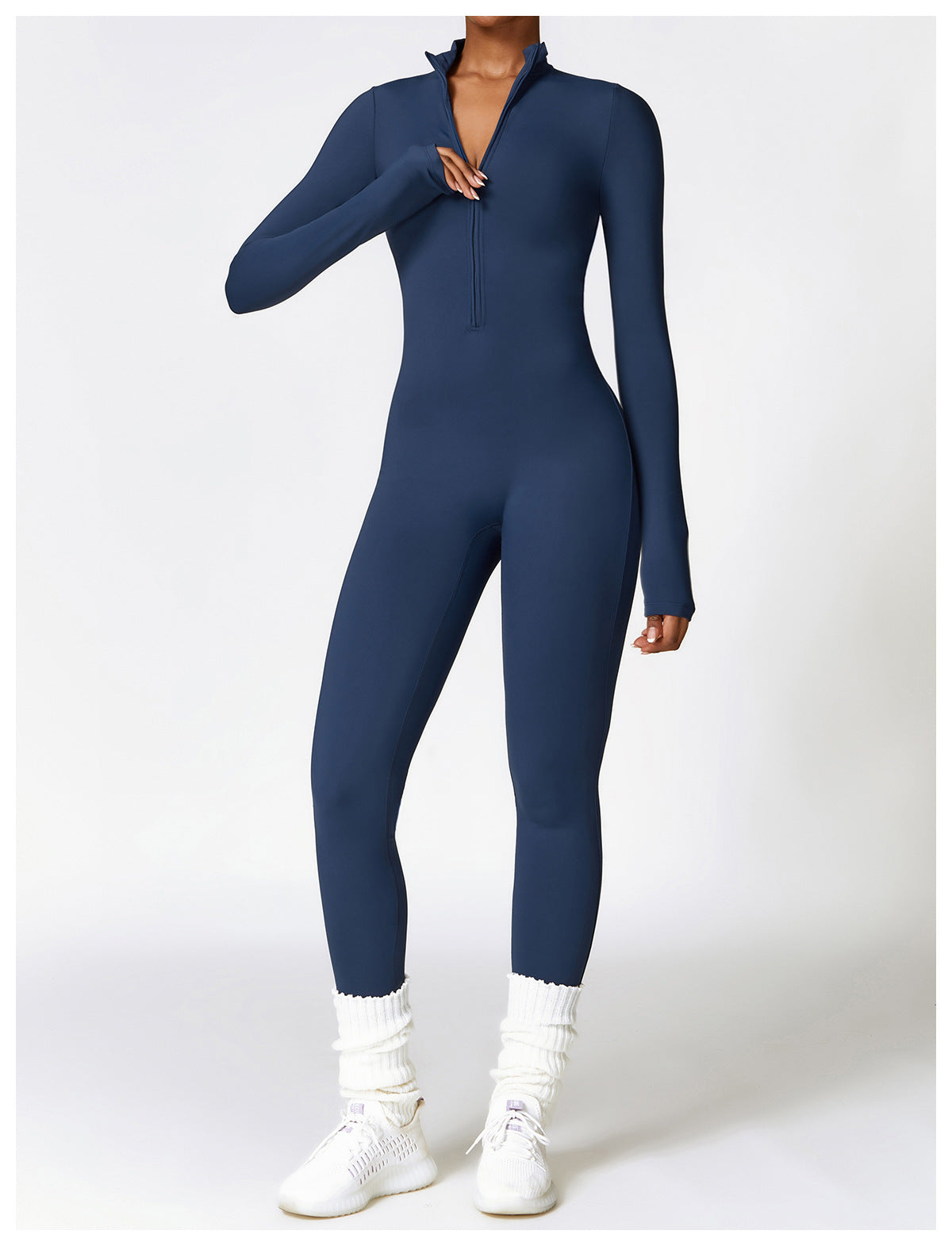 ActiveWarm Fleece-Lined Yoga Winter Jumpsuit