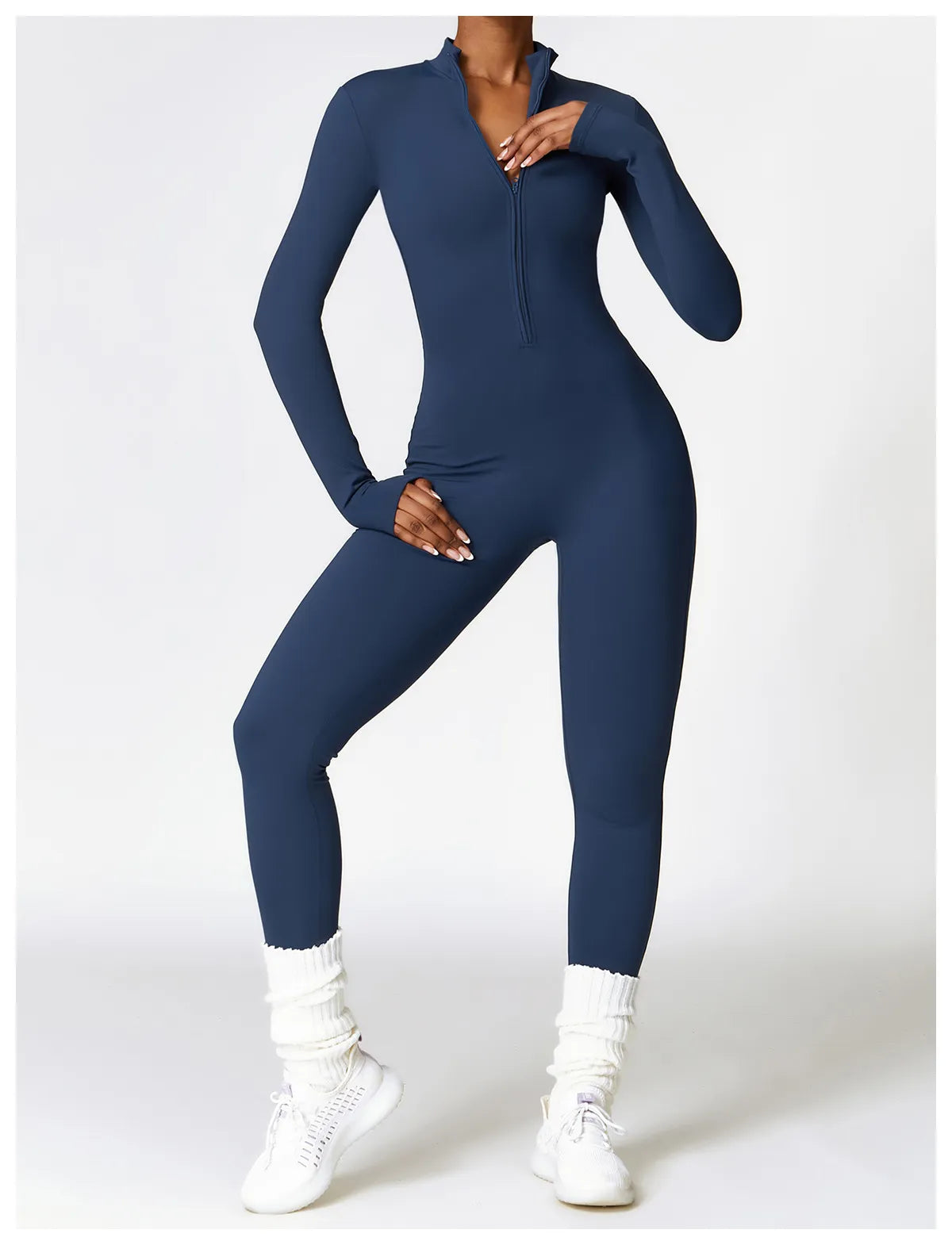 ActiveWarm Fleece-Lined Yoga Winter Jumpsuit