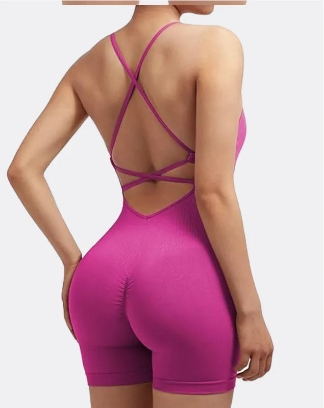 LuxeFit Nude Feel Yoga Bodysuit