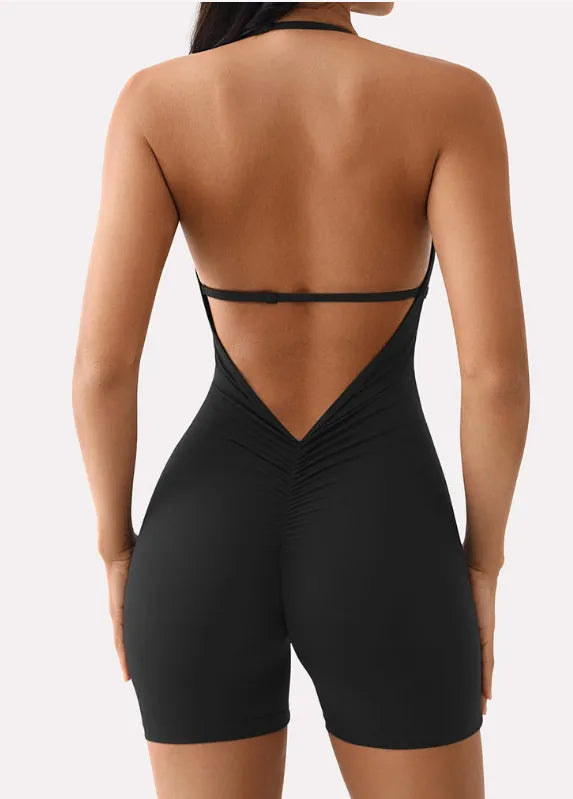 LumiFlex Backless Long Sleeve Yoga Jumpsuit