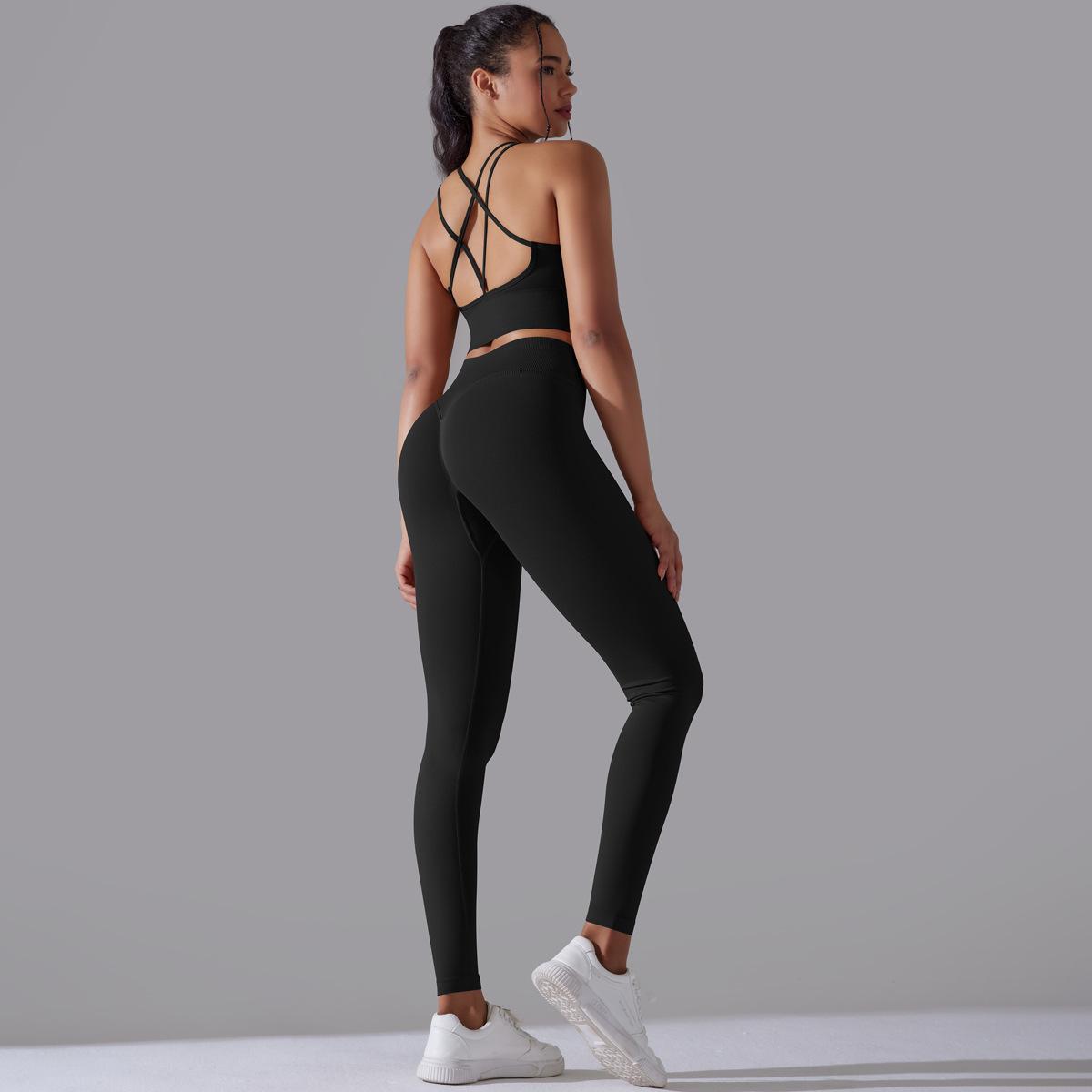 Seamless High-Waist Yoga Suit