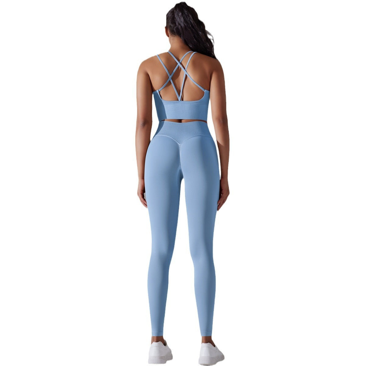 Seamless High-Waist Yoga Suit