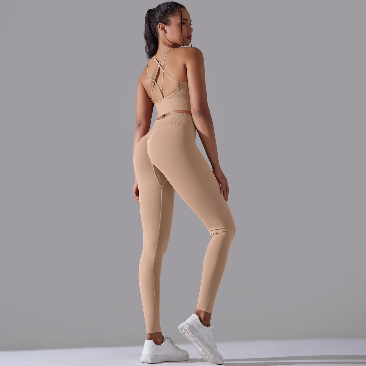 Seamless High-Waist Yoga Suit