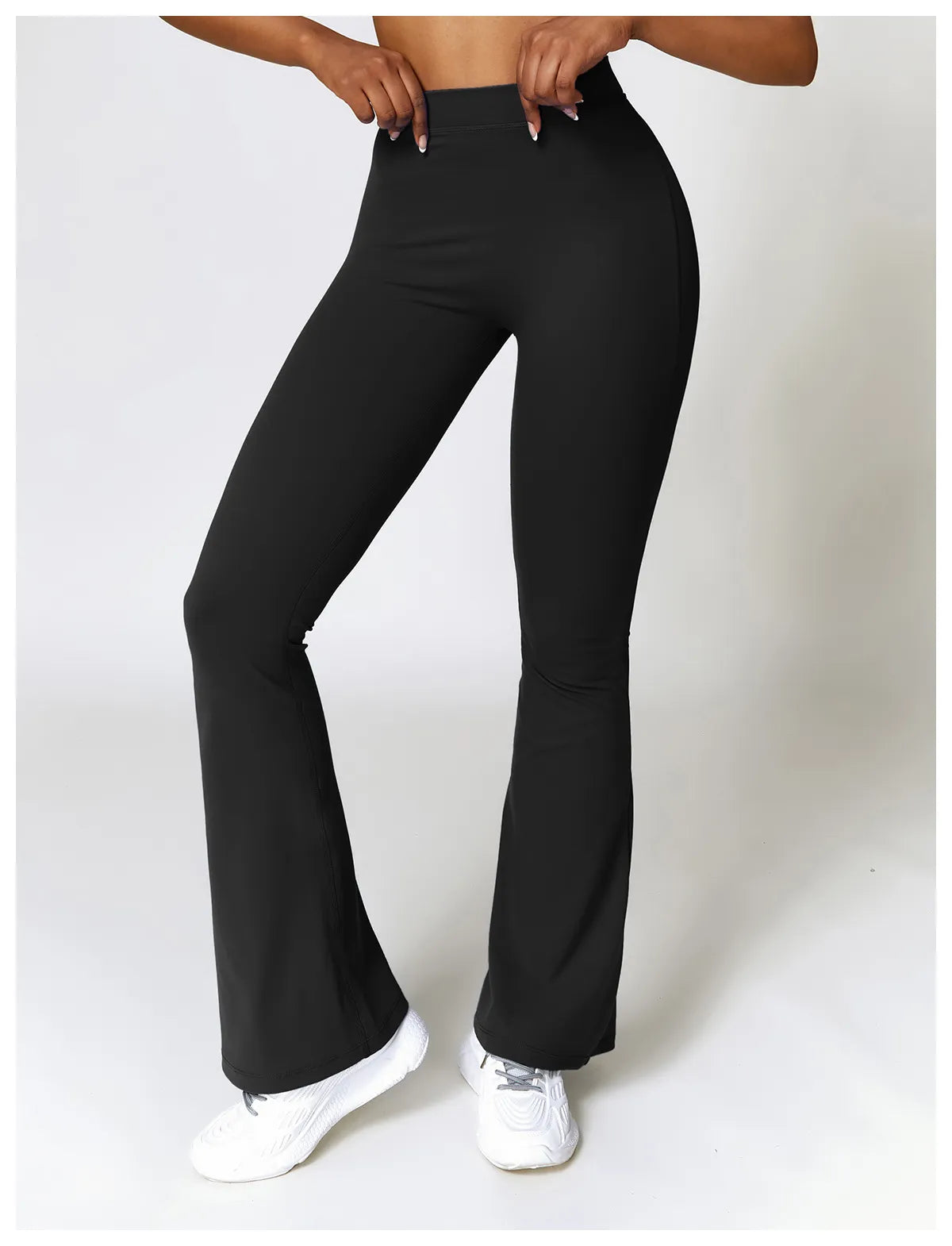 FlexFit High-Waist Bootcut Trousers