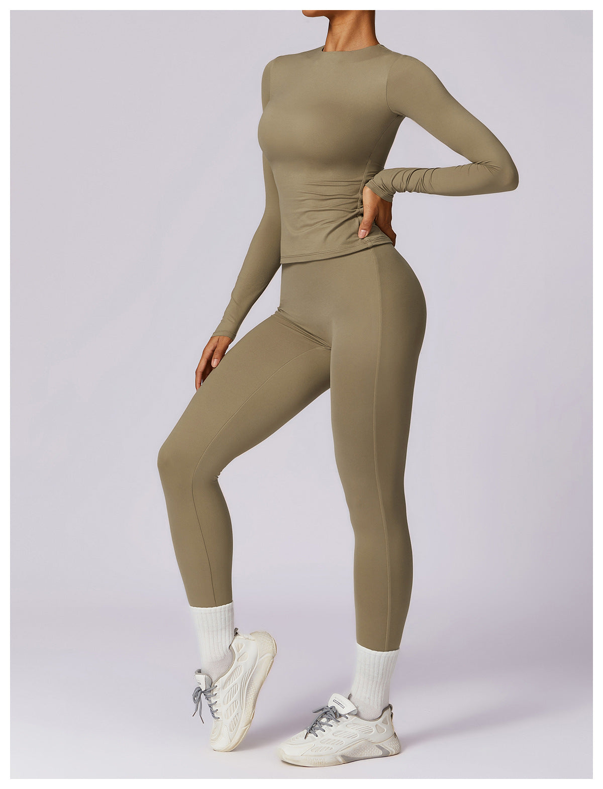 AuraFlex Long Sleeve Activewear Set