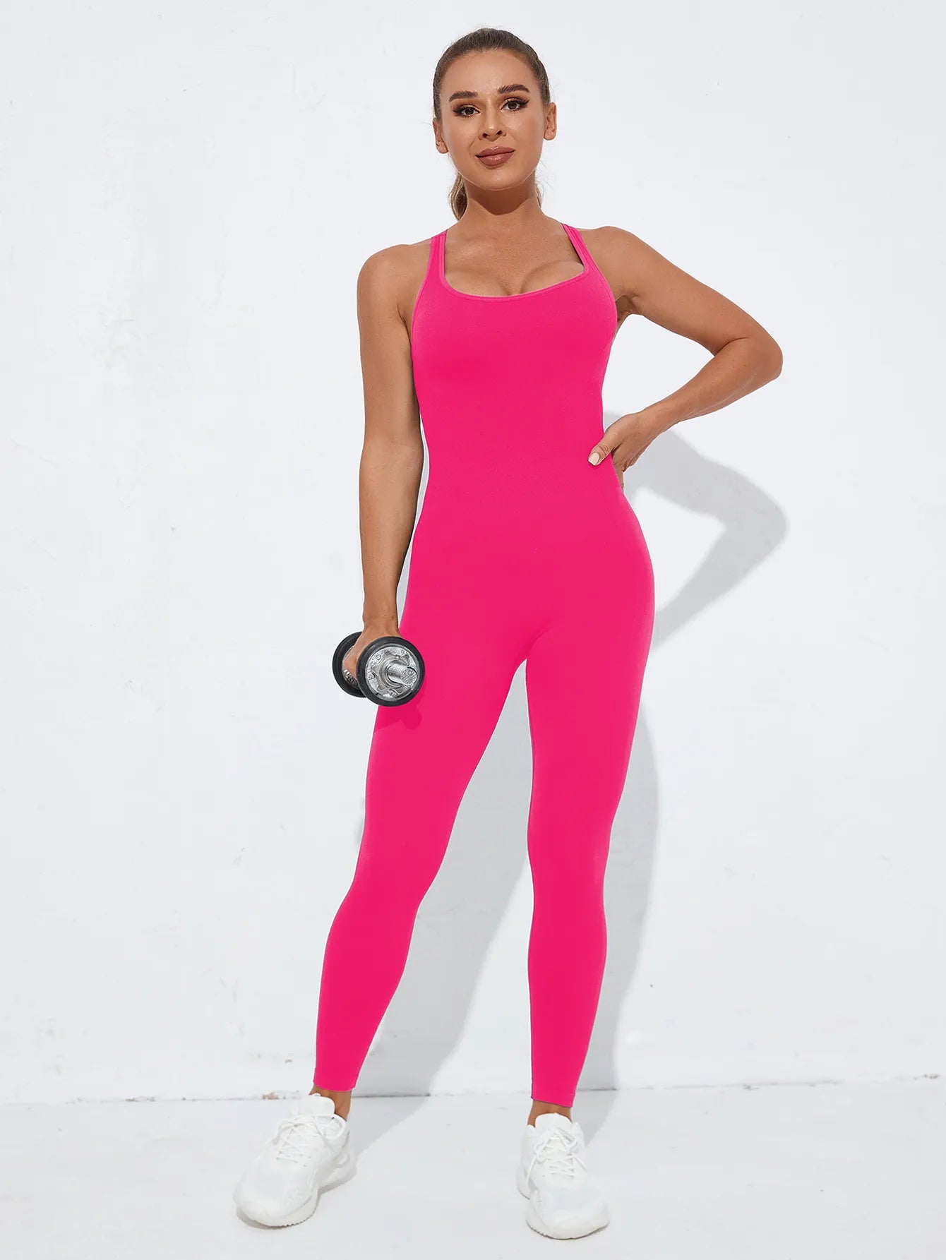 Seamless Quick-Dry Yoga Shapewear One-Piece Set