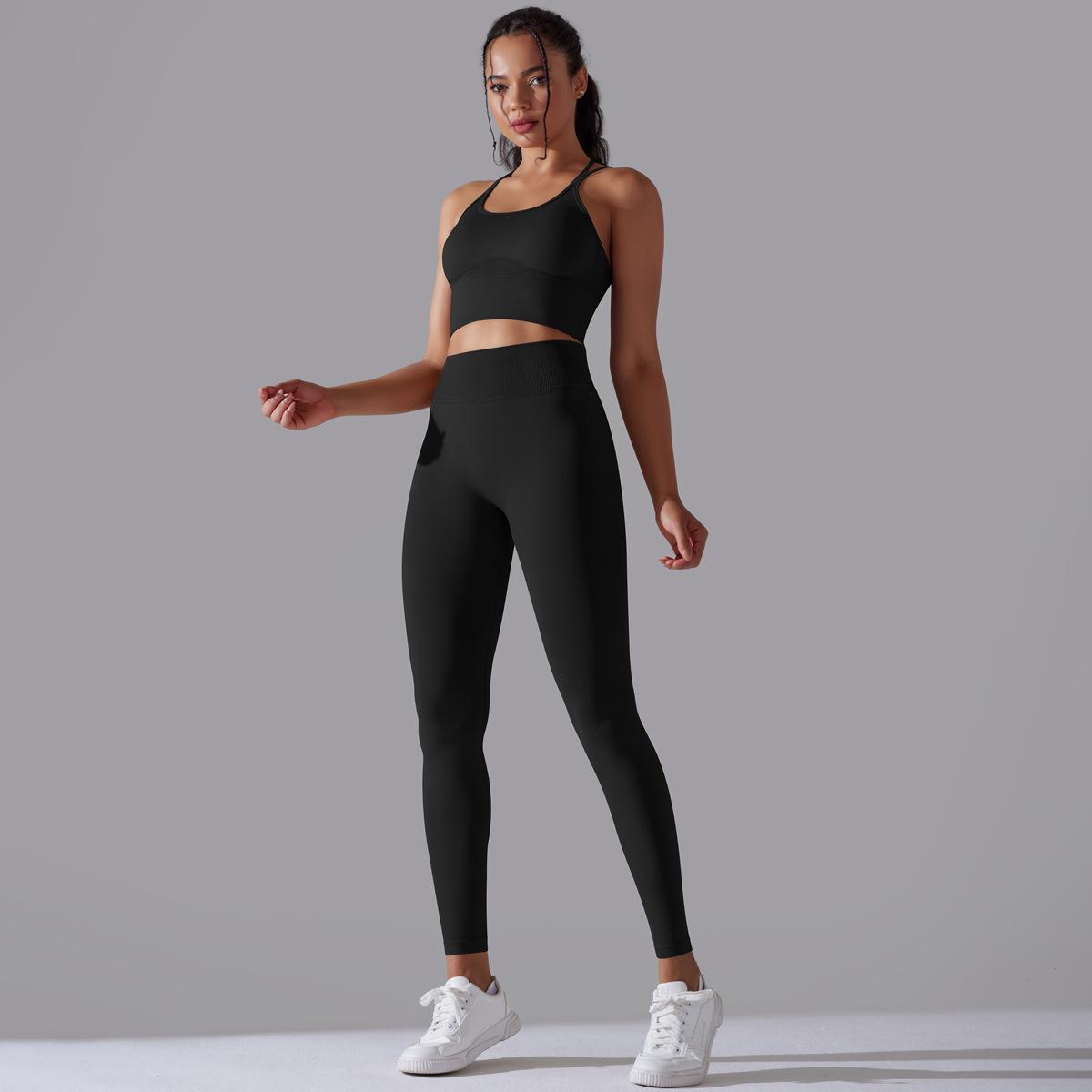 Seamless High-Waist Yoga Suit