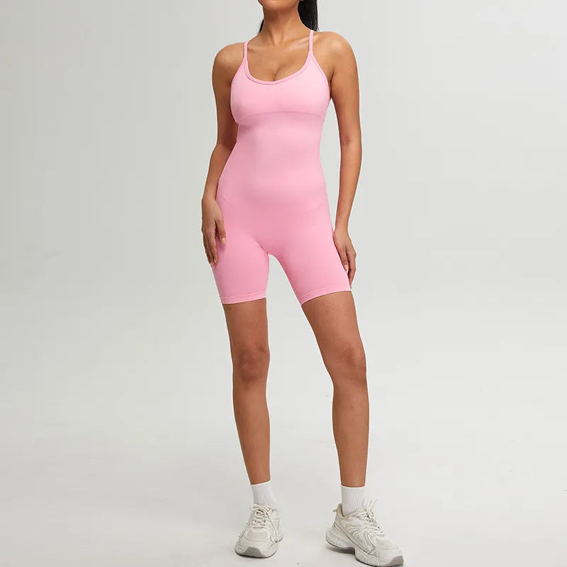 EleganceFlow Seamless Active Jumpsuit