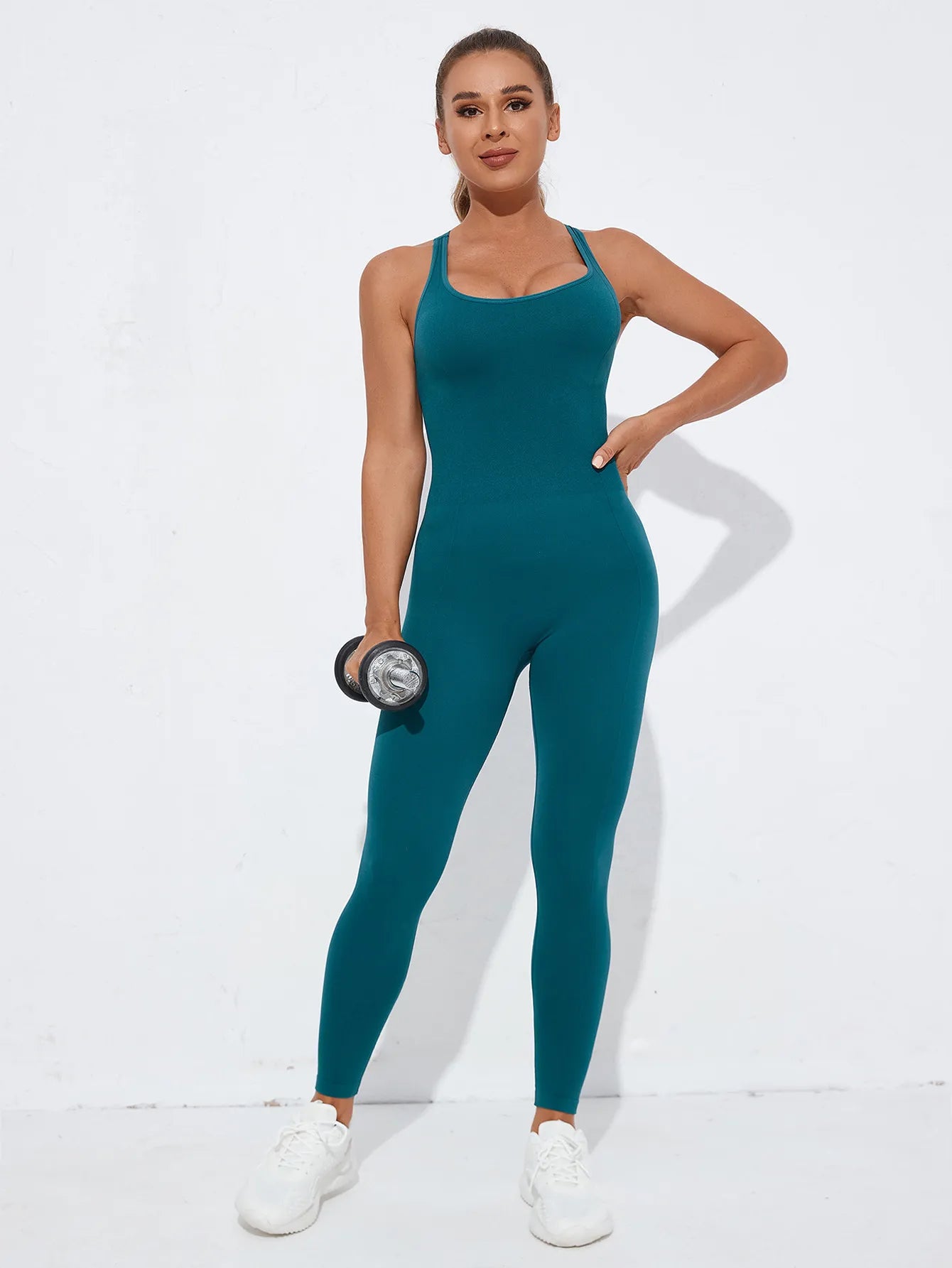 Seamless Quick-Dry Yoga Shapewear One-Piece Set