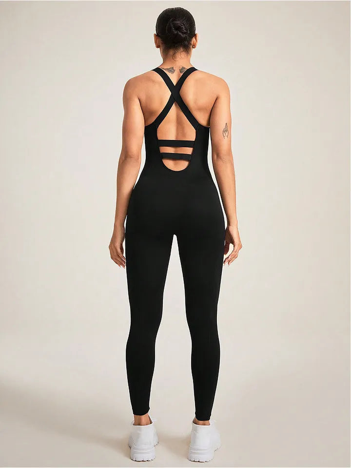 Seamless Quick-Dry Yoga Shapewear One-Piece Set