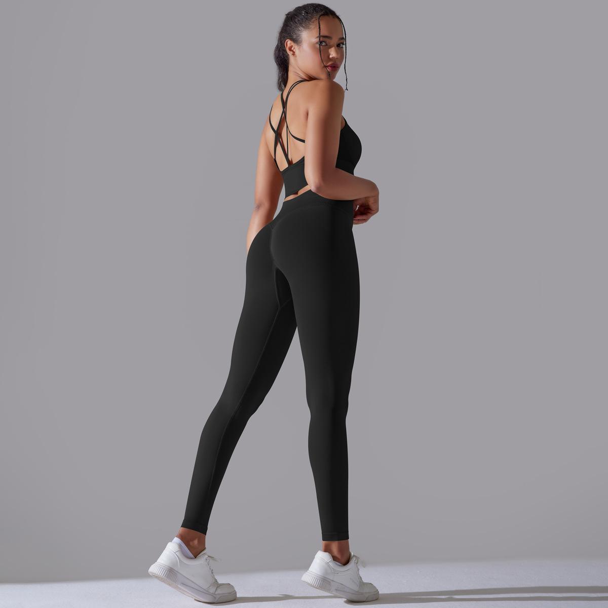 Seamless High-Waist Yoga Suit