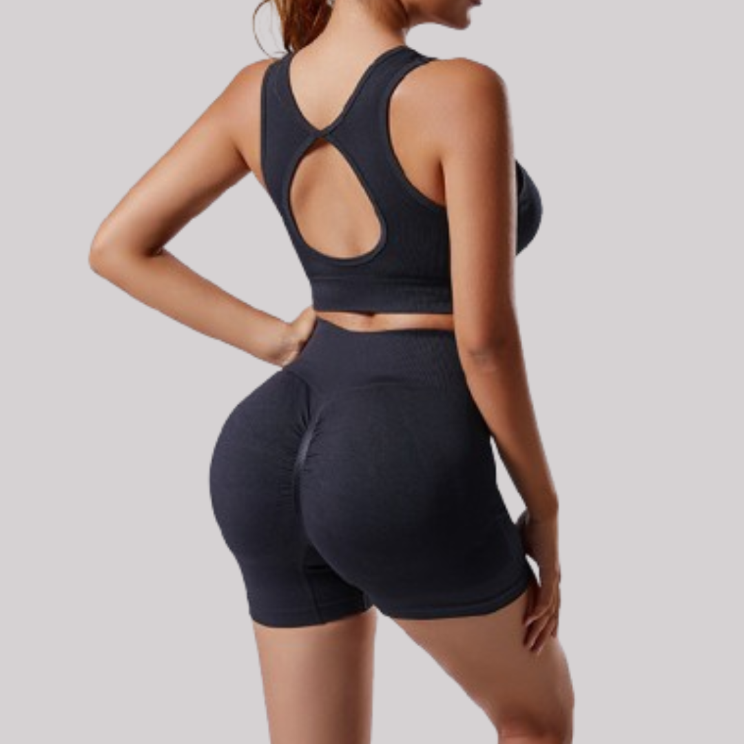 Seamless Knitted Summer Yoga Suit