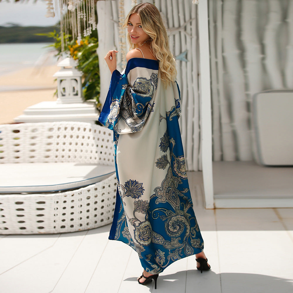 Boho Breeze Retro Long Dress