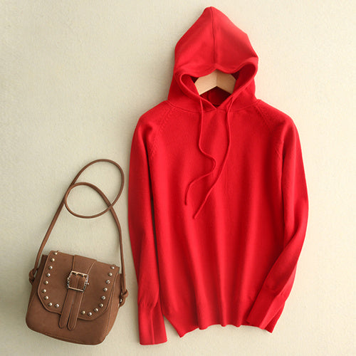 Knitwear Hoodie Loose Base Oversized Jacket