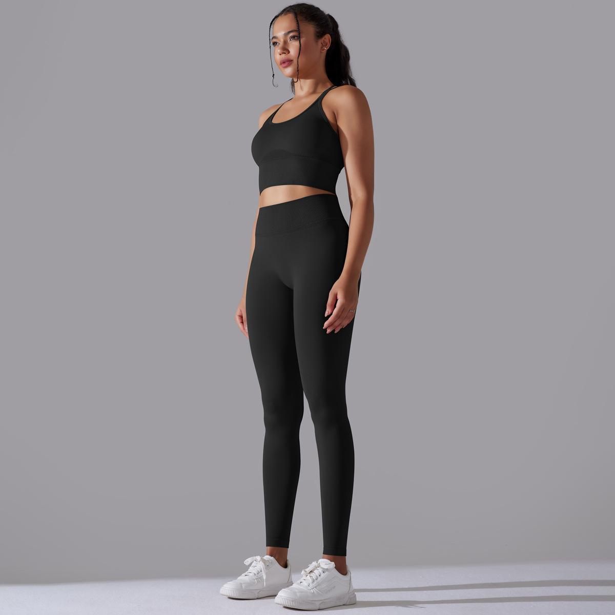 Seamless High-Waist Yoga Suit