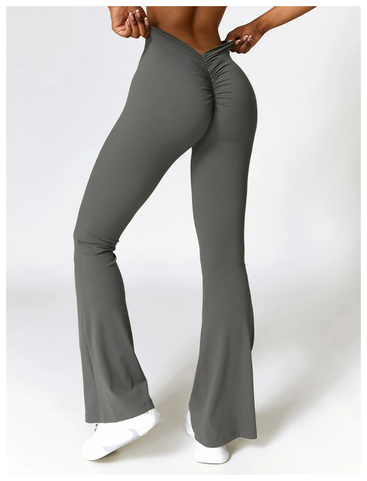 FlexFit High-Waist Bootcut Trousers