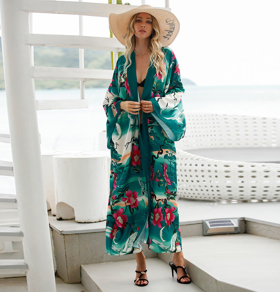 Boho Breeze Retro Long Dress