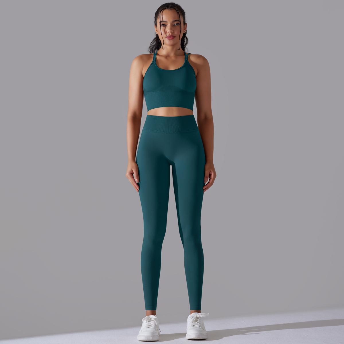 Seamless High-Waist Yoga Suit