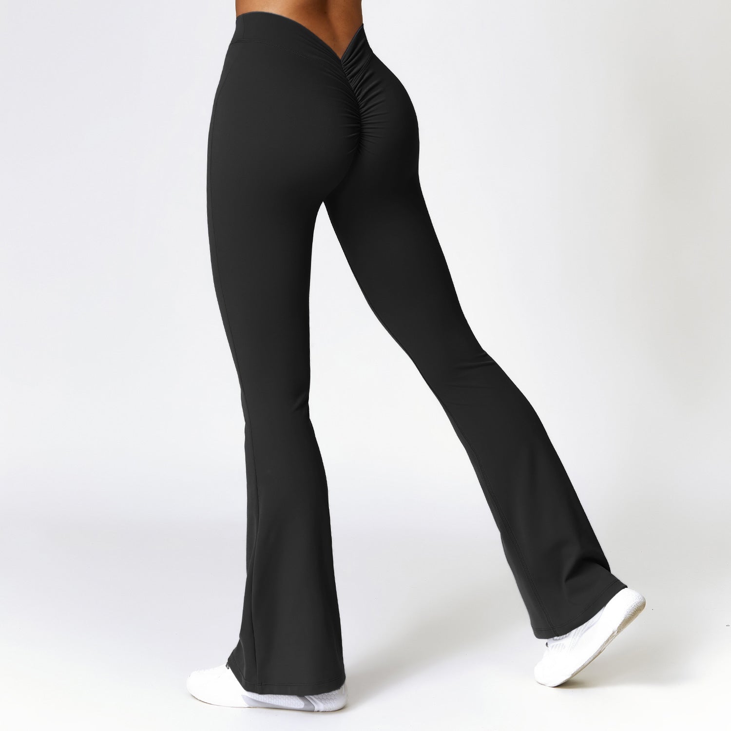 FlexFit High-Waist Bootcut Trousers