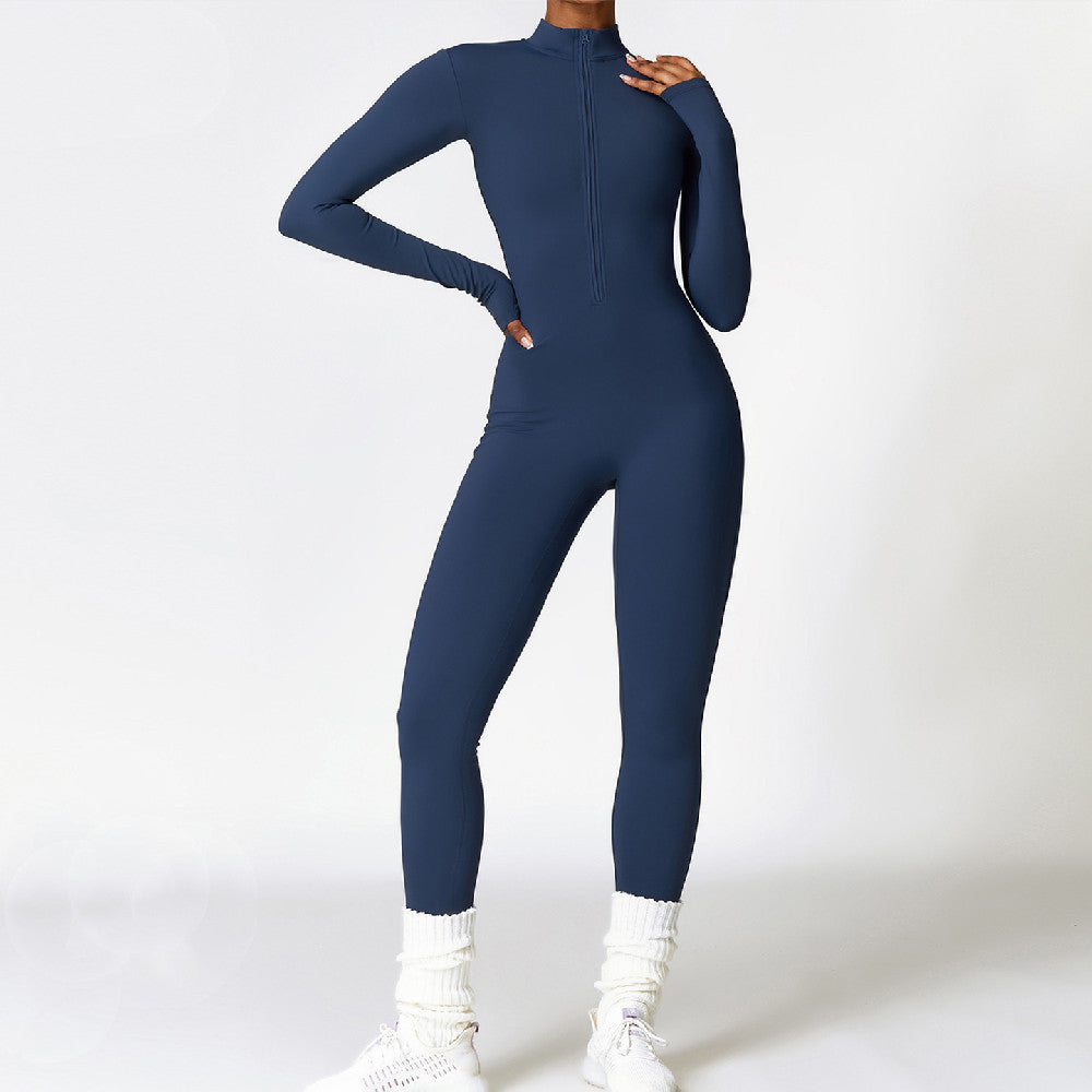 ActiveWarm Fleece-Lined Yoga Winter Jumpsuit