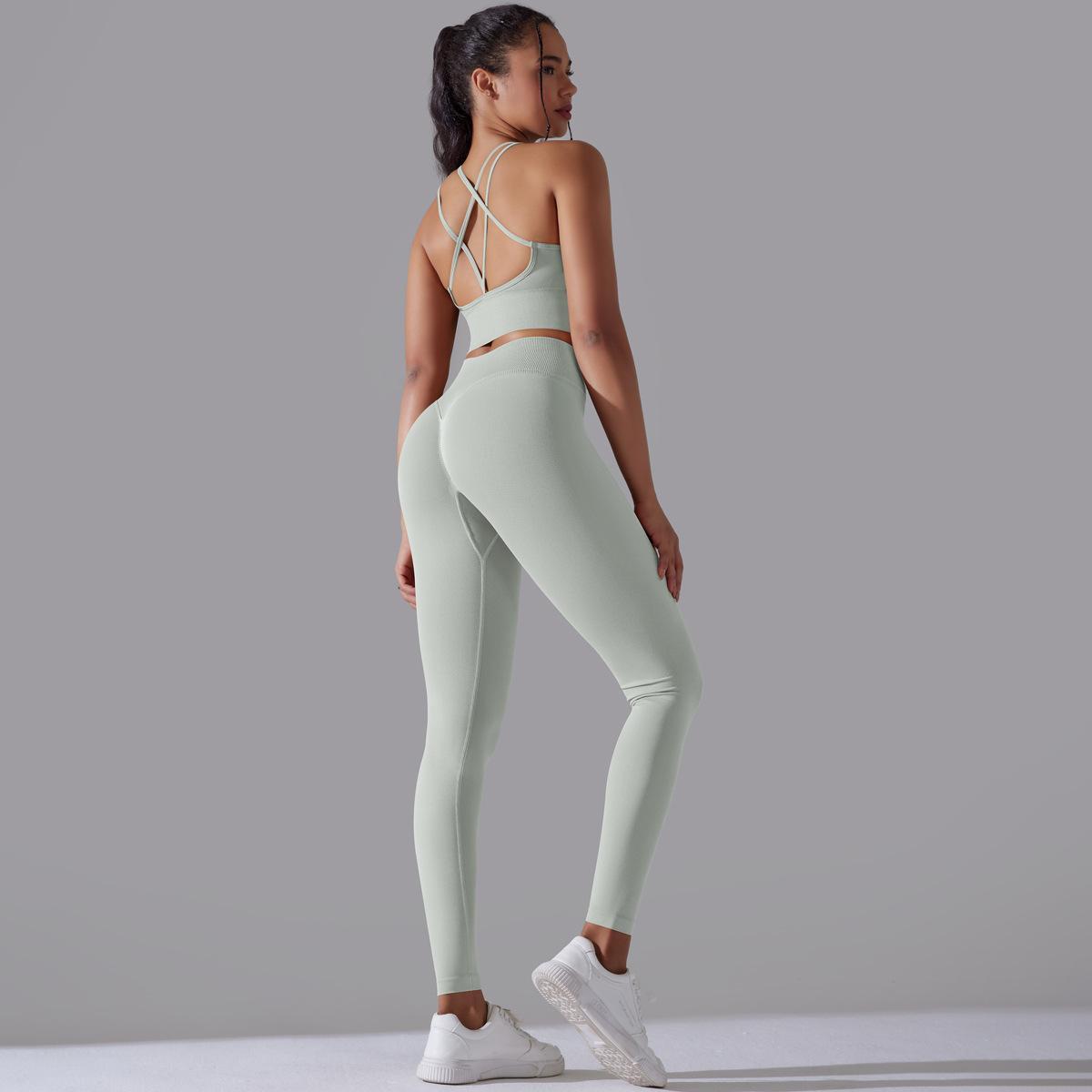 Seamless High-Waist Yoga Suit