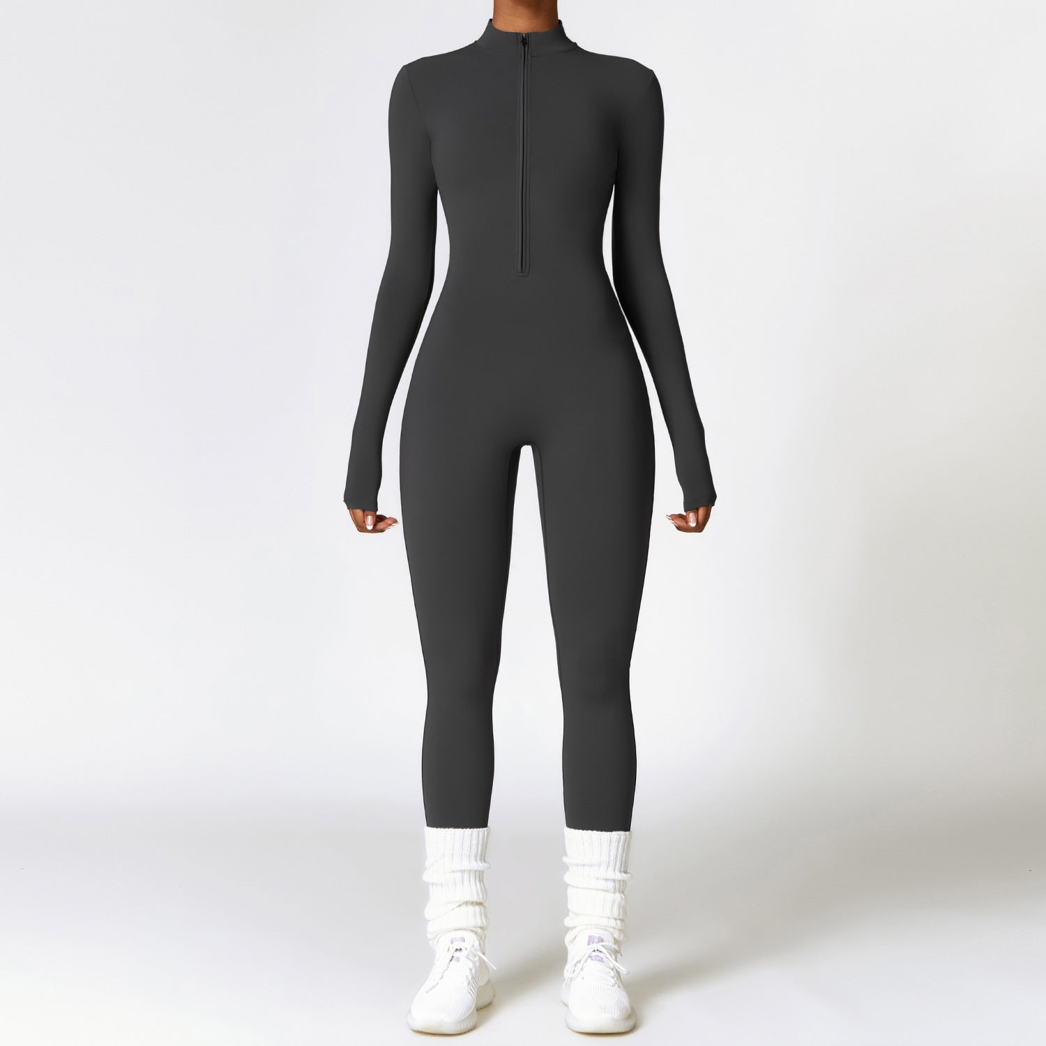 ActiveWarm Fleece-Lined Yoga Winter Jumpsuit