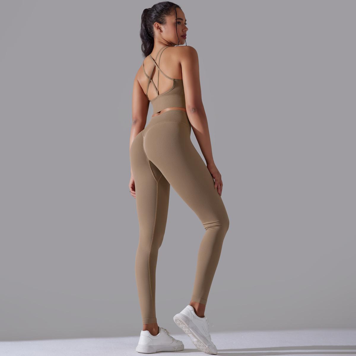 Seamless High-Waist Yoga Suit