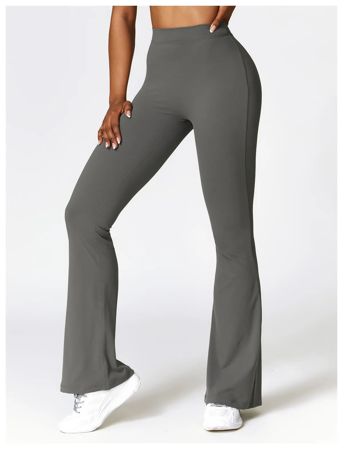 FlexFit High-Waist Bootcut Trousers