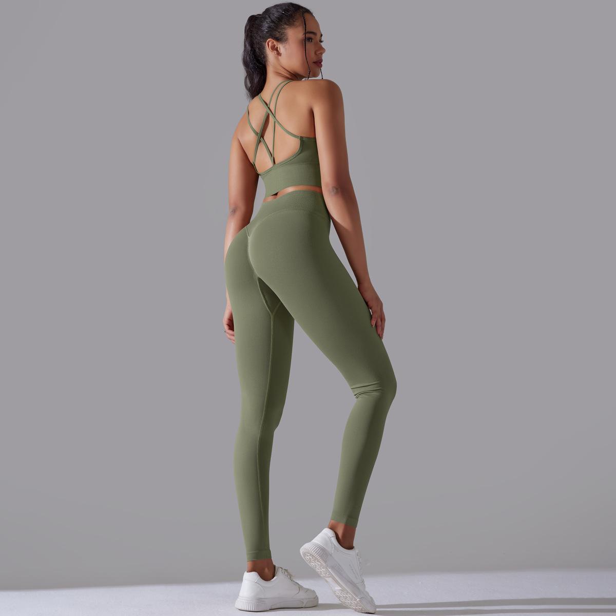 Seamless High-Waist Yoga Suit