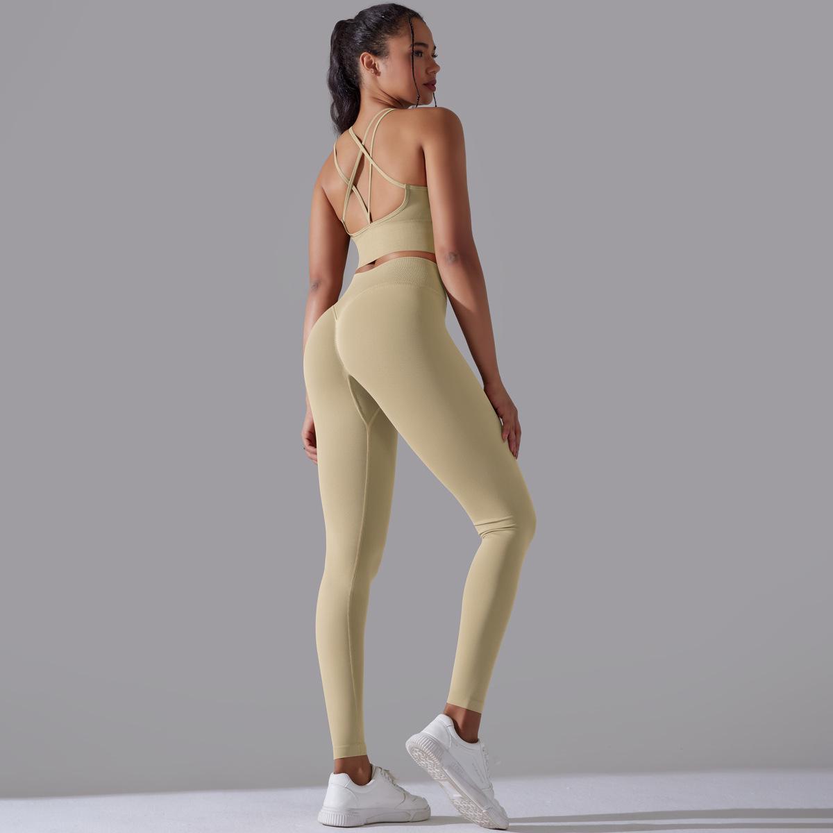 Seamless High-Waist Yoga Suit