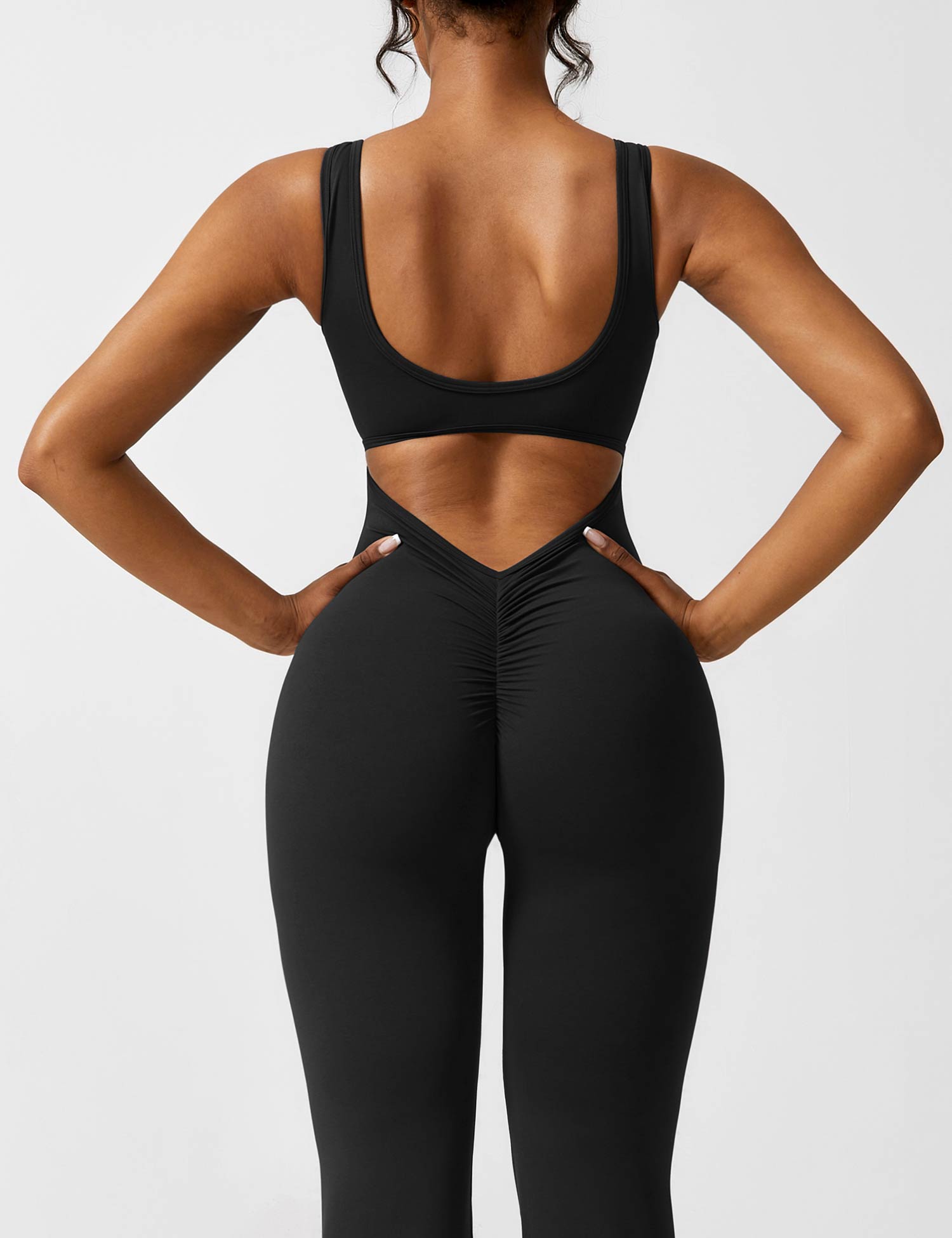 Women’s Sleeveless Flare Yoga Jumpsuit