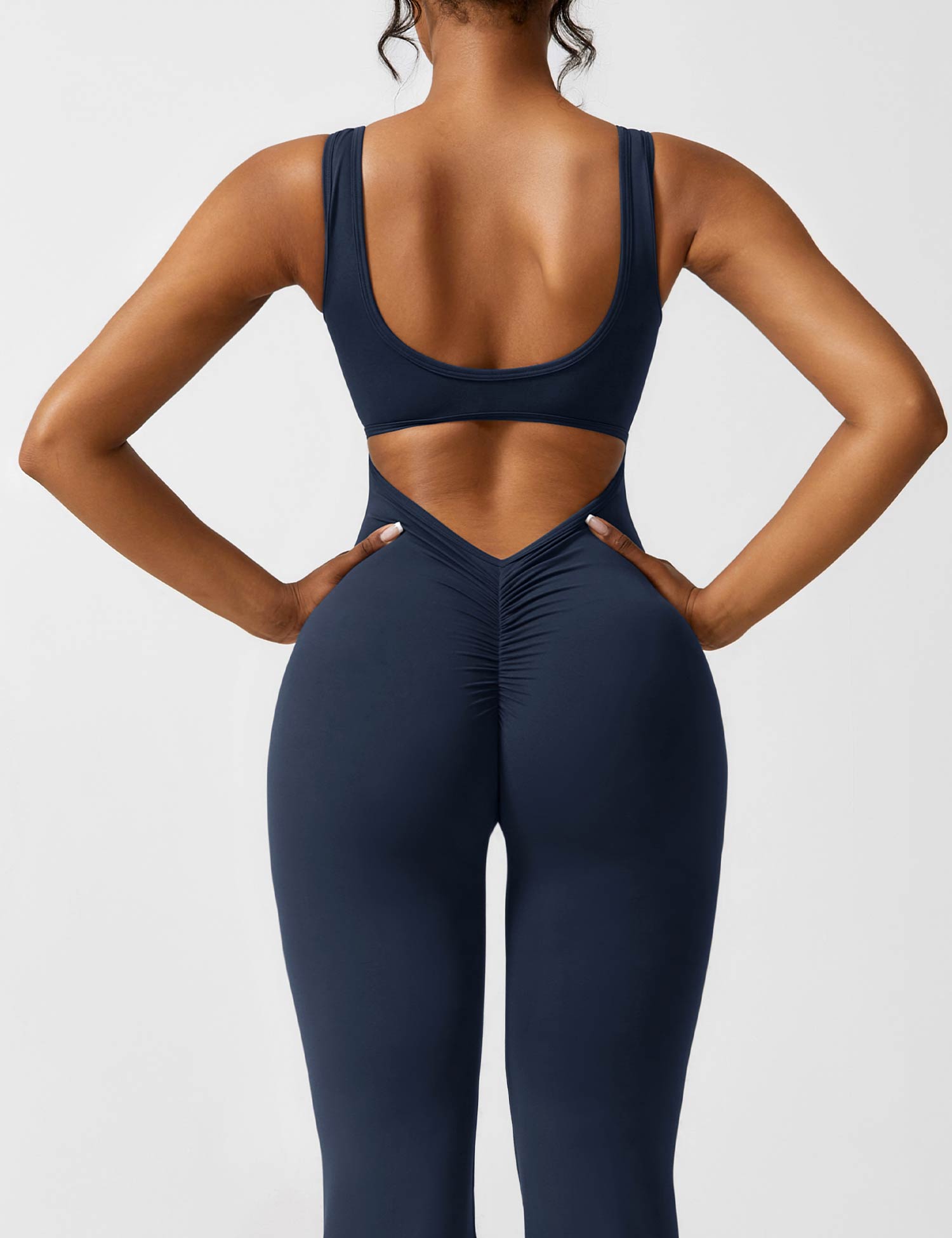 Women’s Sleeveless Flare Yoga Jumpsuit